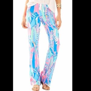 Lilly Pulitzer Bay Blue Out to Sea Palazzo Pants